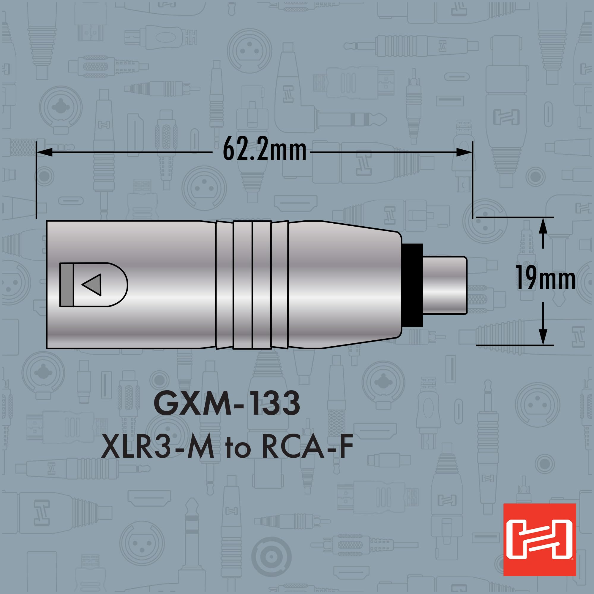 Amazon.com: Hosa GXM-133 Adaptor, RCA to XLR3M : Musical Instruments